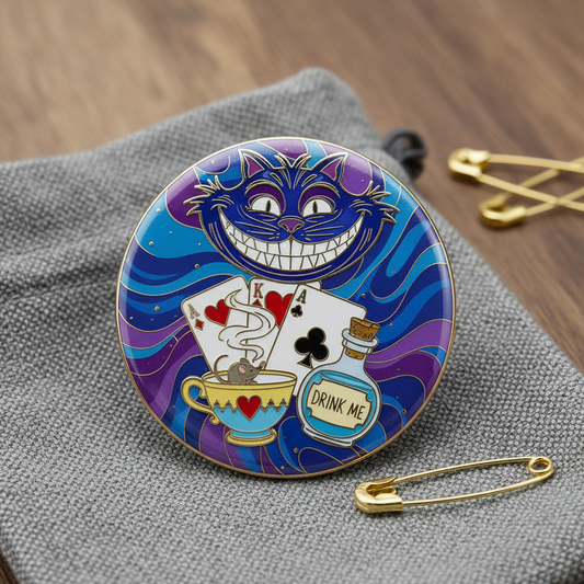 Alice in Wonderland 3 Pinback 2.25-inch