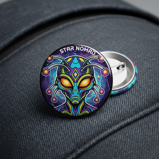 Alien Artistic Pinback 2.25-inch