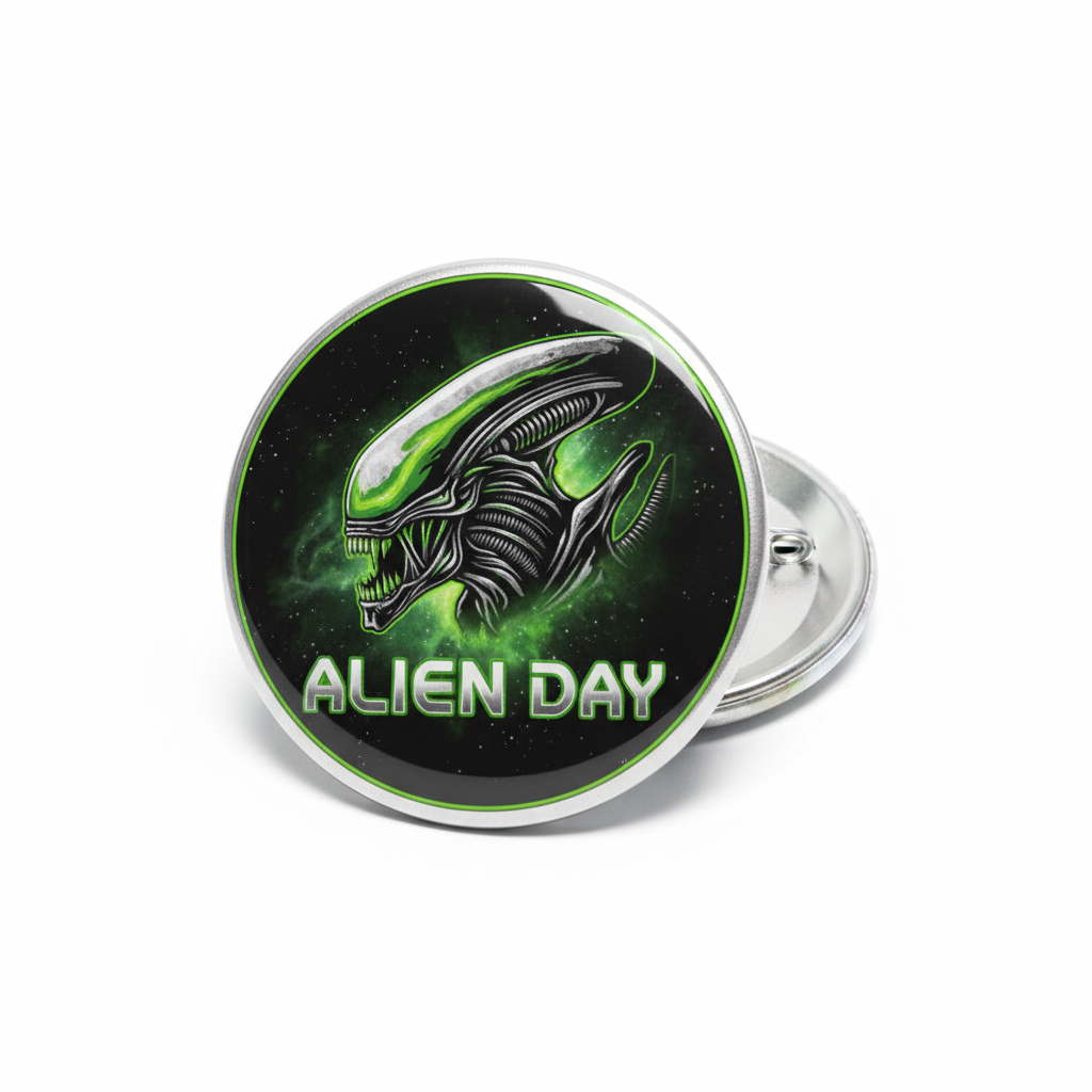 Alien Day Pinback 2.25-inch