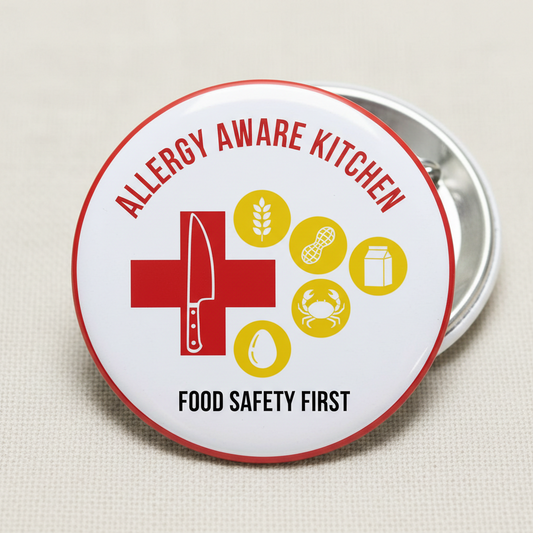Allergy Aware Kitchen Pinback 2.25-inch