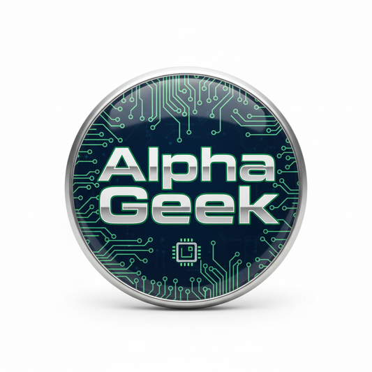 Alpha Geek Pinback 2.25-inch