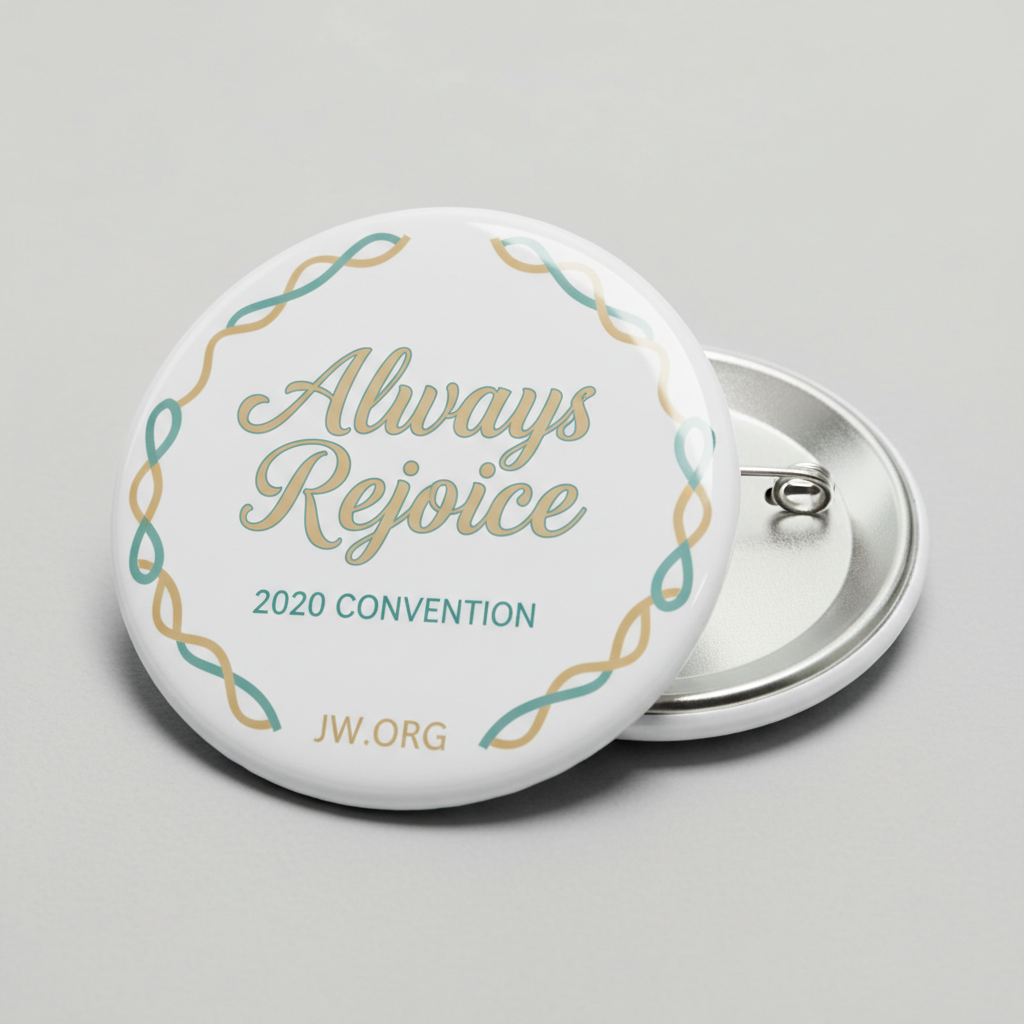 Always Rejoice 2020 Convention Pinback 2.25-inch JW.ORG
