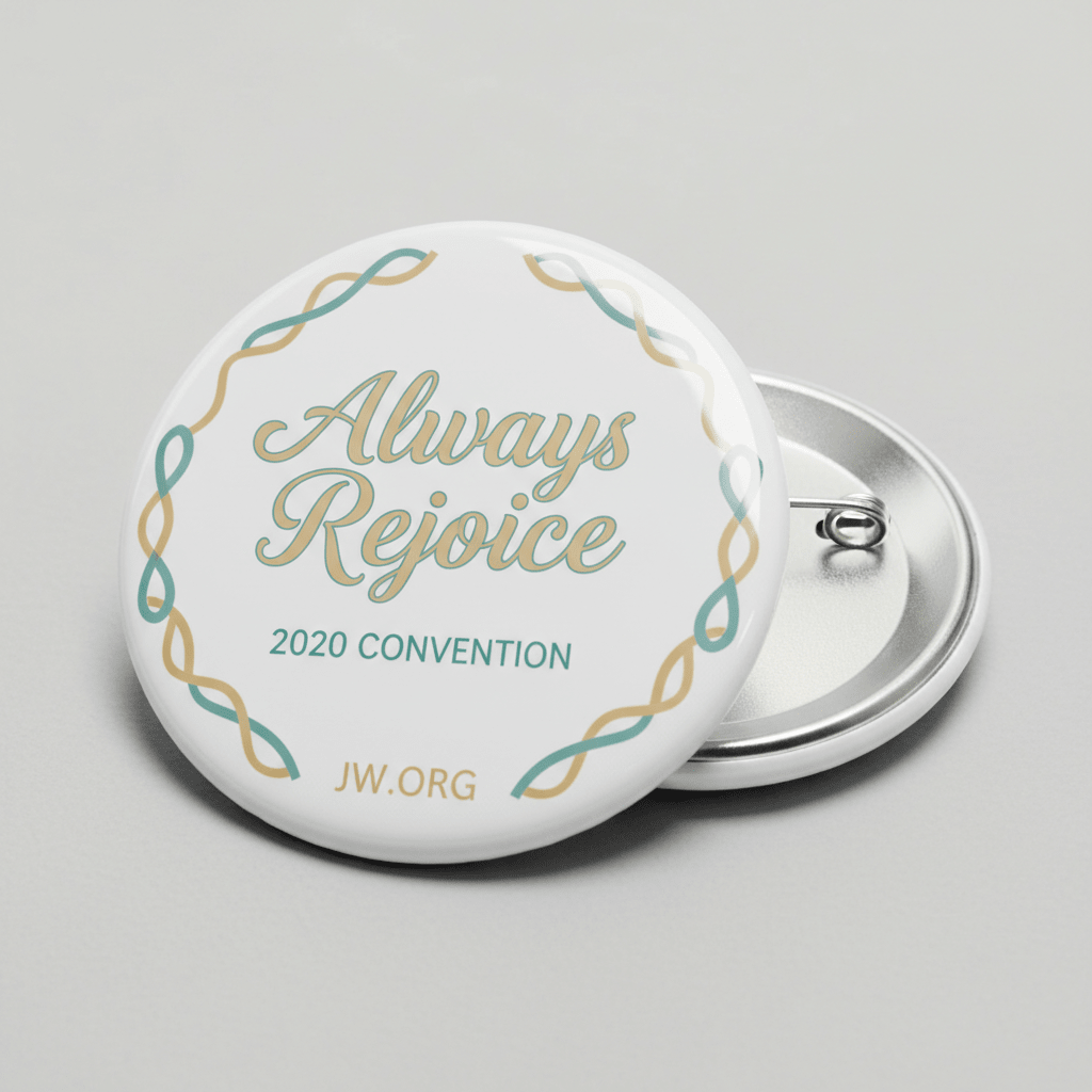 Always Rejoice 2020 Convention Pinback 2.25-inch JW.ORG - My Pinbacks