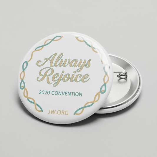 Always Rejoice 2020 Convention Pinback 2.25-inch JW.ORG - My Pinbacks