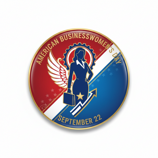 American Businesswomen's Day (September 22) Pinback 2.25-inch