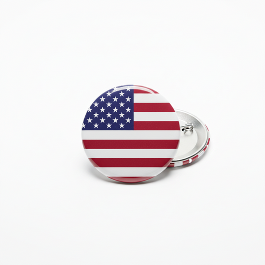 American Flag Pinback 2.25-inch