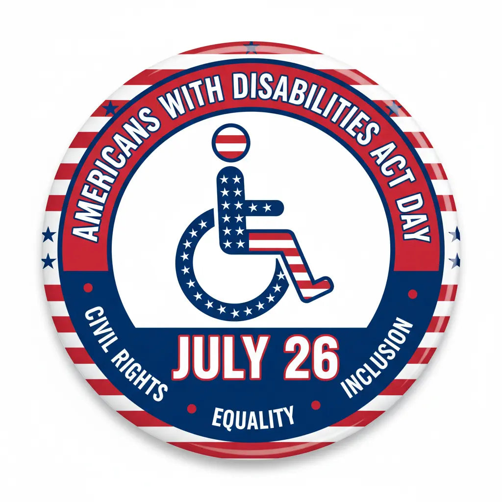 ADA Day (July 26) Pinback 2.25-inch