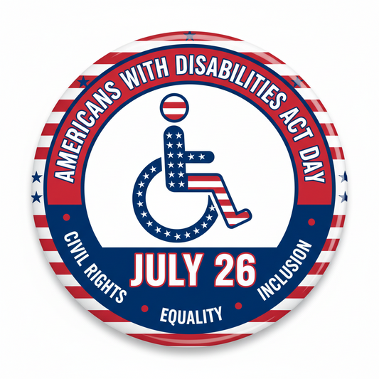ADA Day (July 26) Pinback 2.25-inch