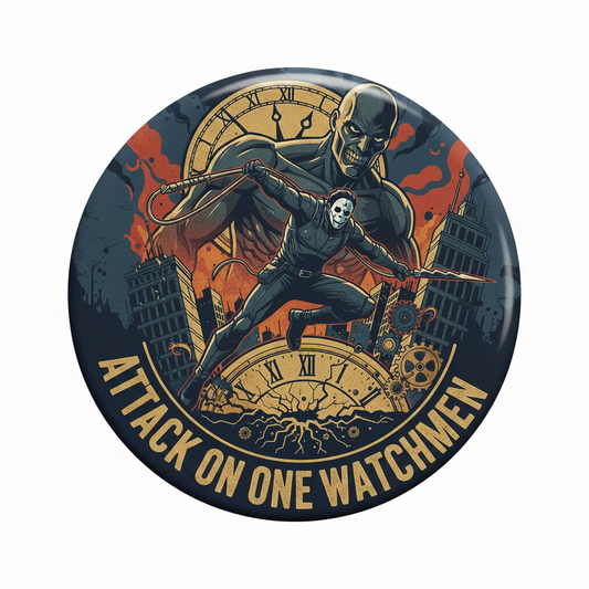 An attack on one watchmen Pinback 2.25-inch