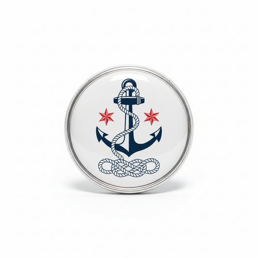 Anchor Sailor Pinback 2.25-inch
