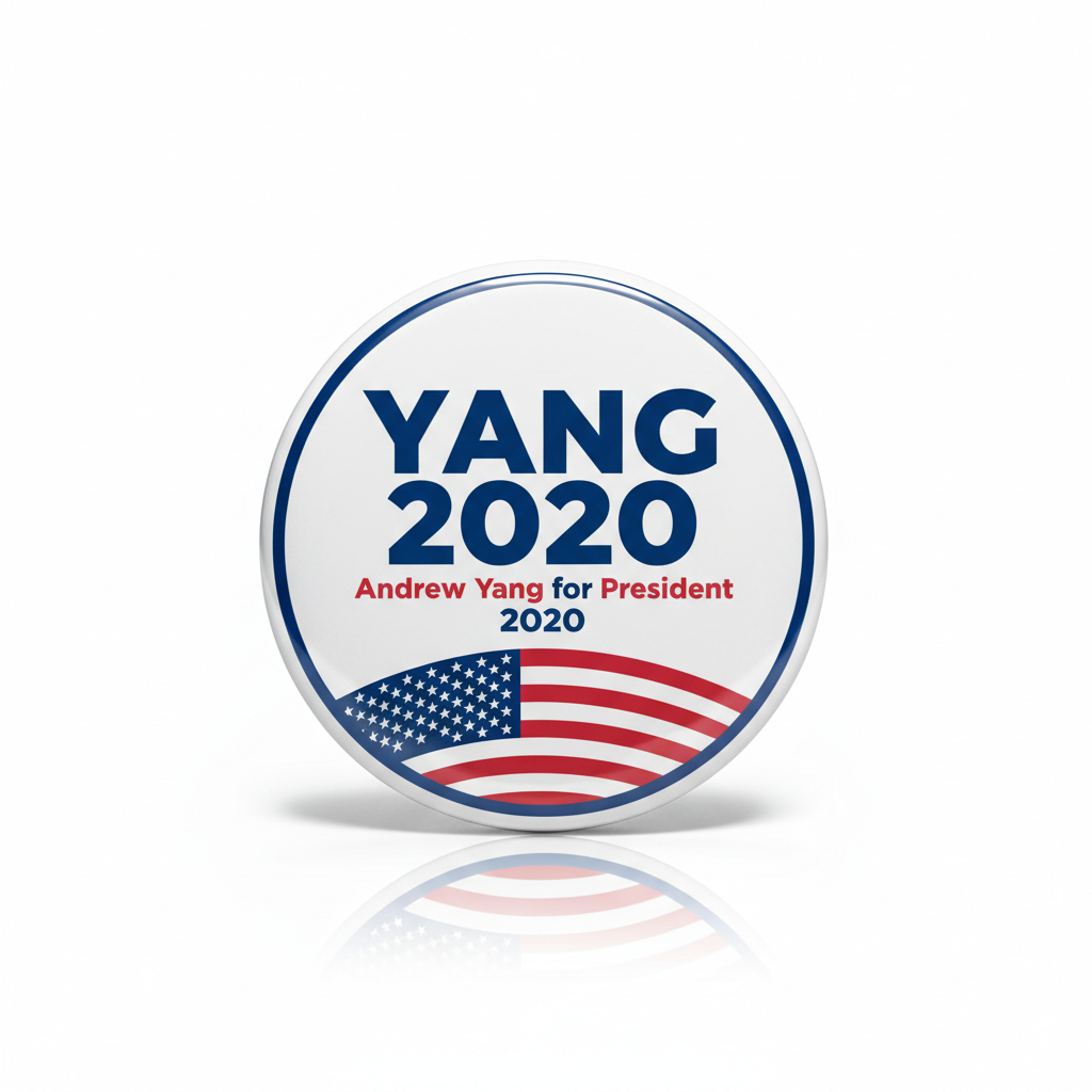 Andrew Yang for President 2020 Pinback 2.25-inch Pic