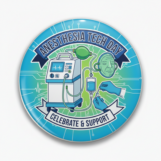 Anesthesia Tech Day Pinback 2.25-inch
