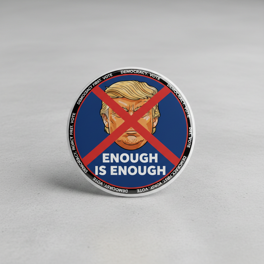 10 Pcs Anti Donald Trump Pinback 2.25-inch