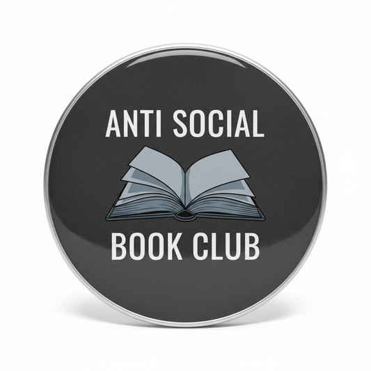 Anti Social Book Club Pinback 2.25-inch