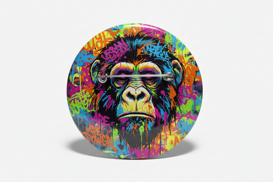 Ape Graffiti Pinback 2.25-inch