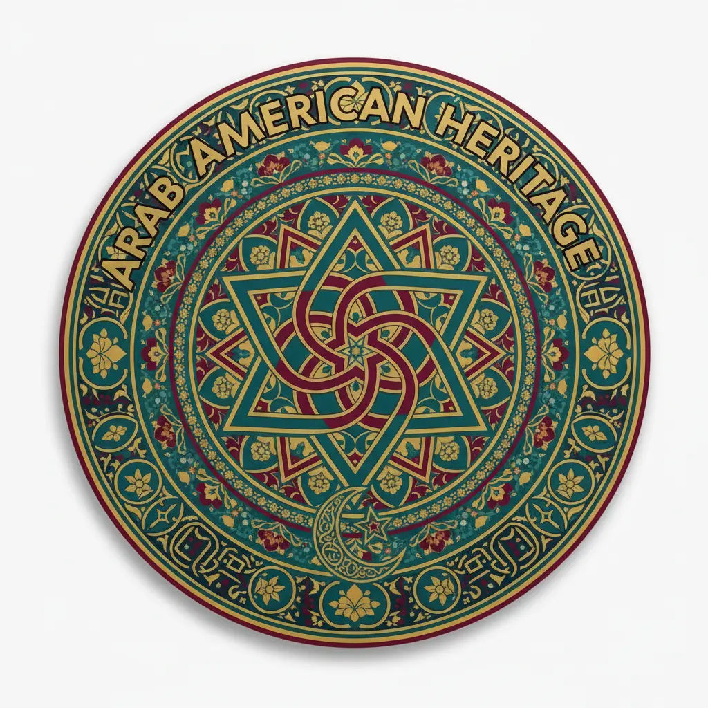 Arab American Heritage Pinback 2.25-inch
