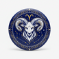Aries Zodiac Sign Button Pinback 2.25-inch