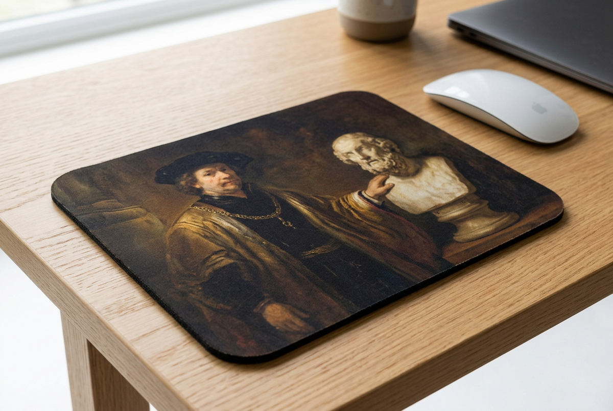 Aristotle Contemplating a Bust of Homer Mousepad