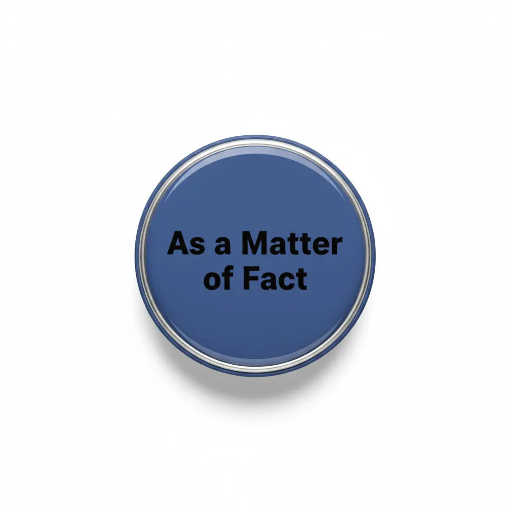 As a Matter of Fact Pinback 2.25-inch