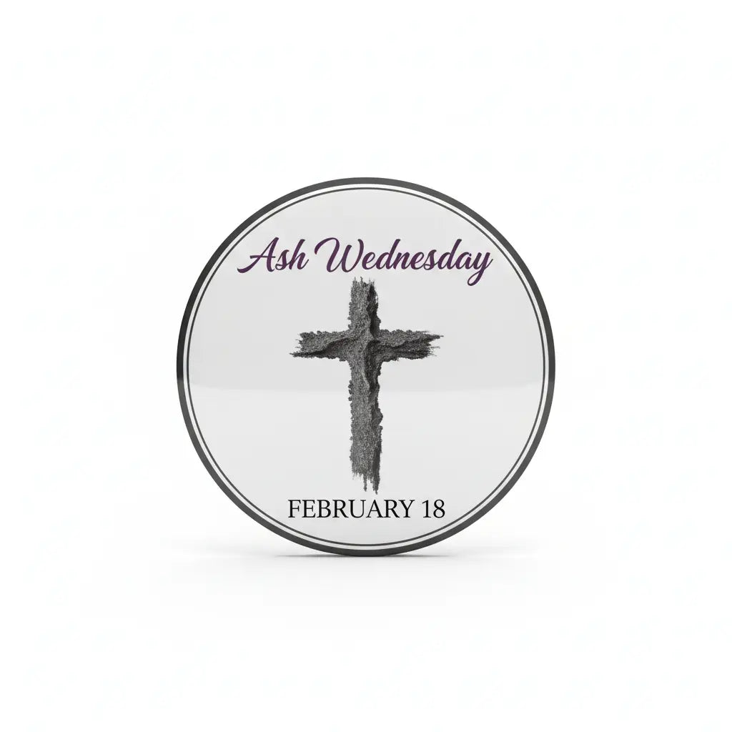 Ash Wednesday (February 18) Pin Button 2.25-inch - mypinbacks.com