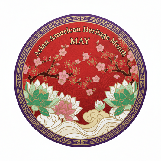 Asian American Heritage Month (May) Pinback 2.25-inch