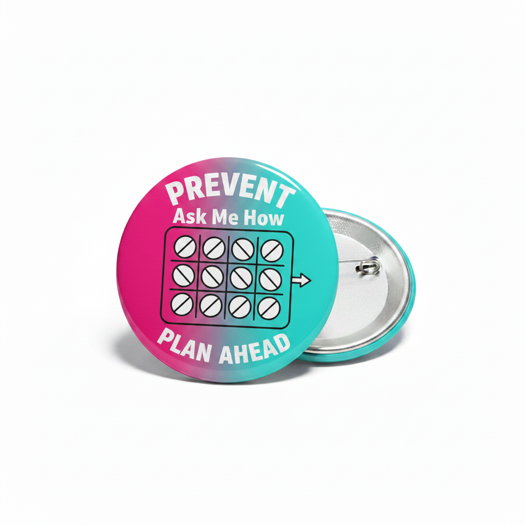Ask me about Birth Control Pinback 2.25-inch