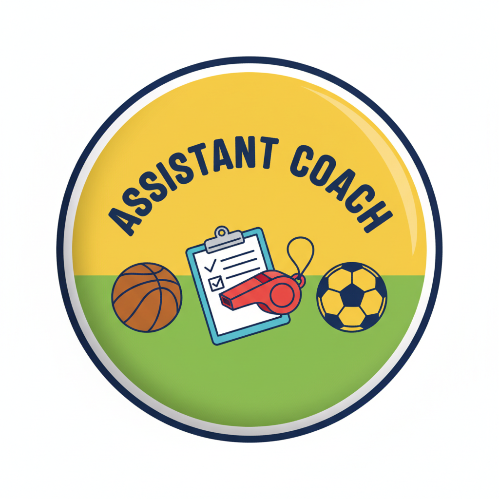 Assistant Coach Pinback 2.25-inch