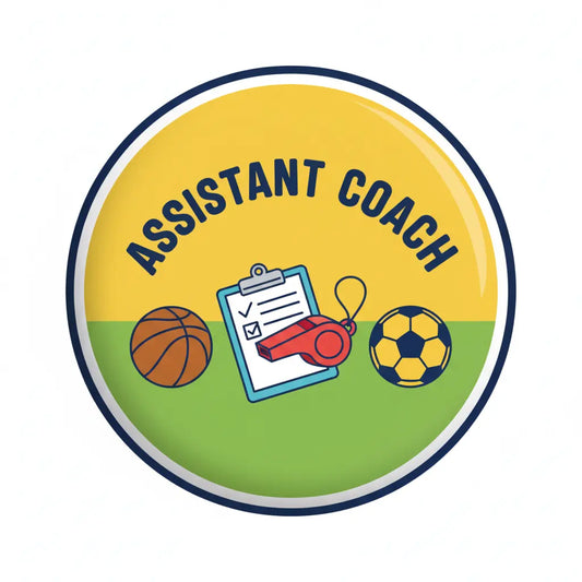 Assistant Coach Pinback 2.25-inch