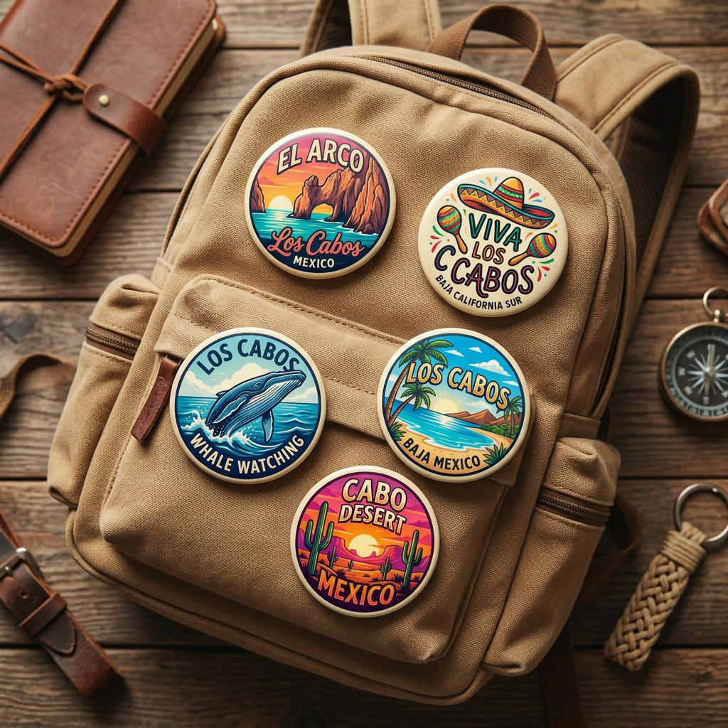 Mexico Los Cabos (Baja California Sur) Travel Souvenir Pin Button 2.25-inch 5 Pcs