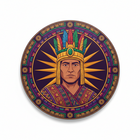 Atahualpa Inca Empire Emperor Pinback 2.25-inch