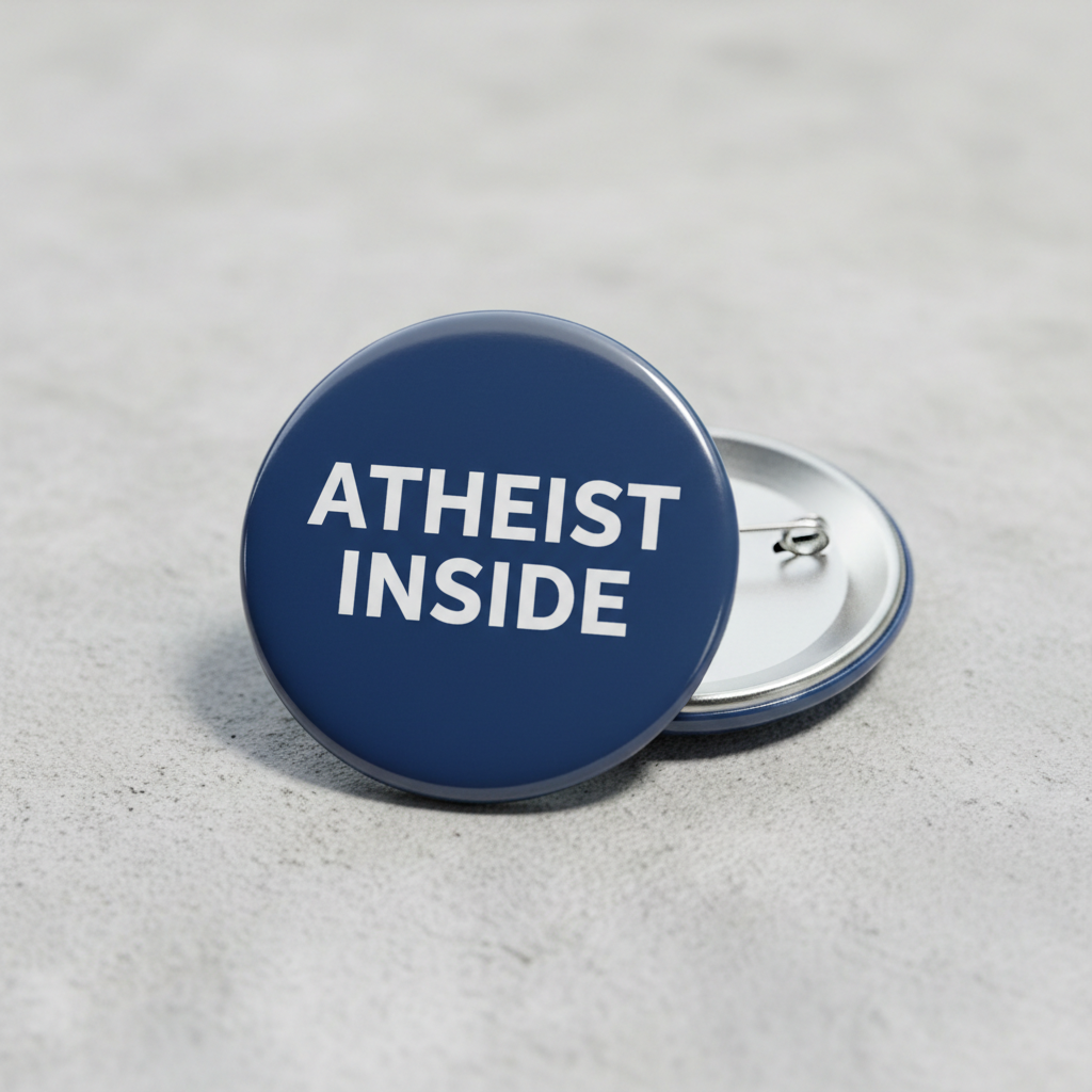 Atheist Inside Pinback 2.25-inch