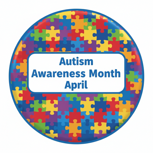 Autism Awareness Month (April) Pinback 2.25-inch