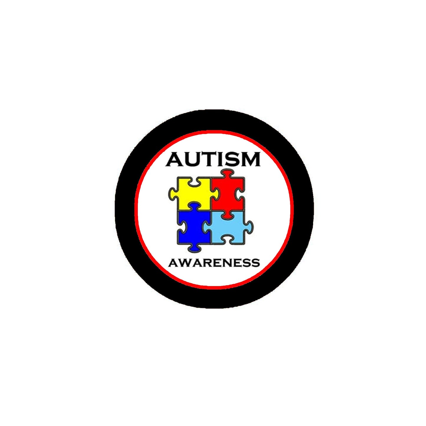 Autism Puzzle Set Art Style 12 Pcs Pinback 1.25"