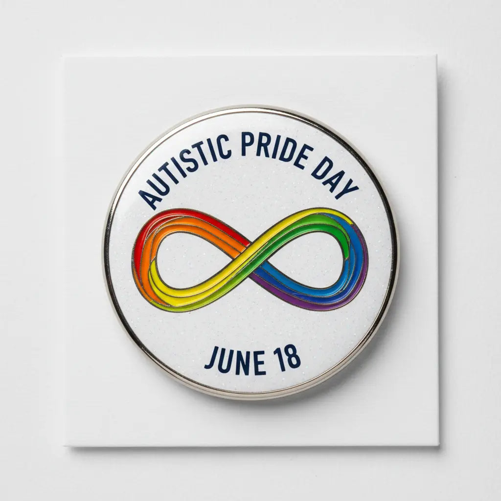 Autistic Pride Day (June 18) Pinback 2.25-inch