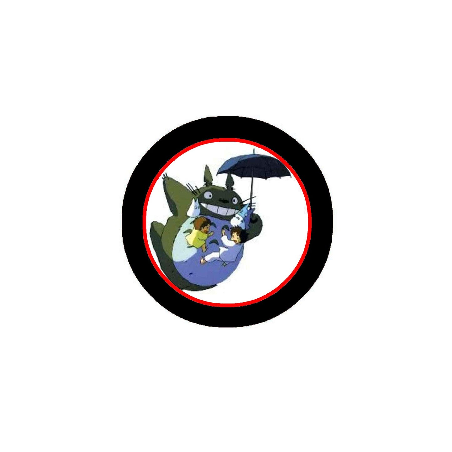 TOTORO with umbrella 1.25-inch Pin Badge ~ Japanese Anime Pinback Default Title