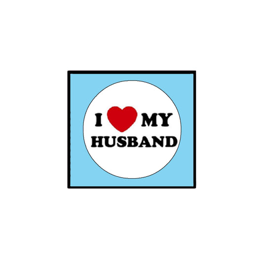 I Love my Husband Pinback 2.25-inch Default Title
