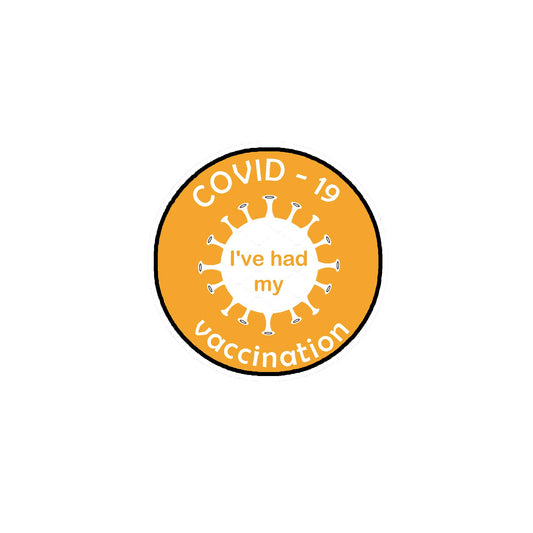 10 Pcs I've had my COVID19 Vaccination Button 1.25" Pinback for Jackets, Backpacks, etc. ORANGE