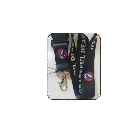 Skulls White Red Black Blue Lanyard Beautiful Themed Lanyard Default Title