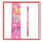 Pink pony-themed lanyard keychain holder with printed strap and loop end