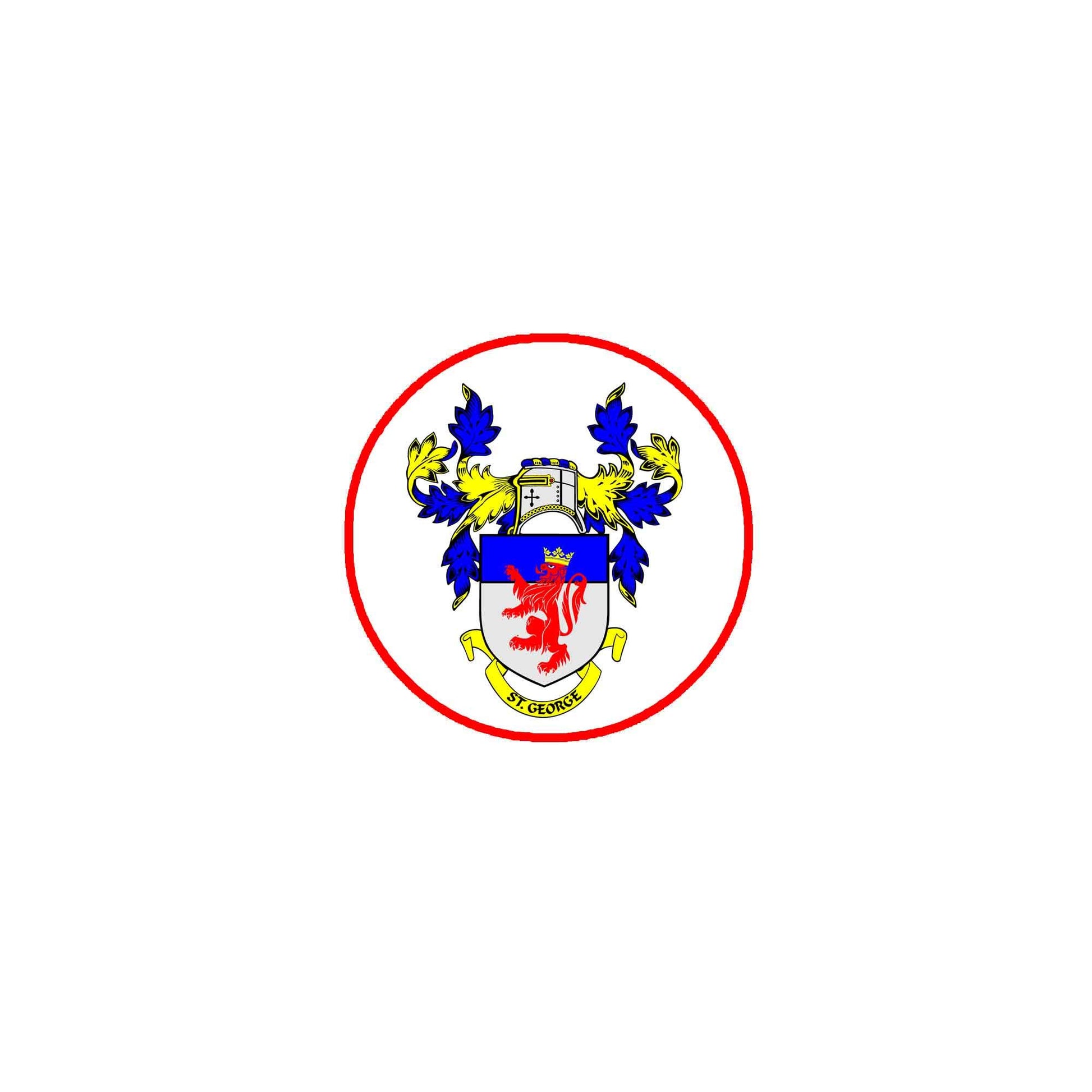St. George Family Crest 3-inch Coat of Arms Fridge Round Magnet Default Title