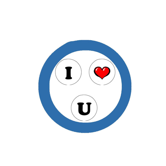 3 Pcs I Love You phrase 1.25" Pinback for Jackets, Backpacks, etc.