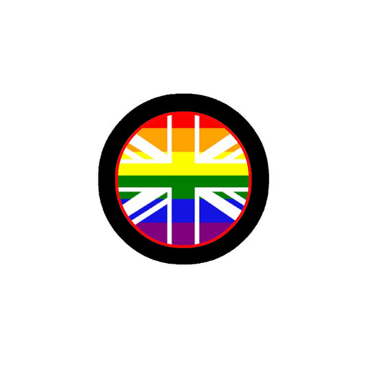 Rainbow Pride Union Jack Pinback 2.25-inch Default Title
