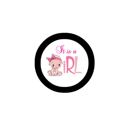 "It's A Girl!" Button Family pin pinback 2 1/4" New Baby Newborn Infant Daughter