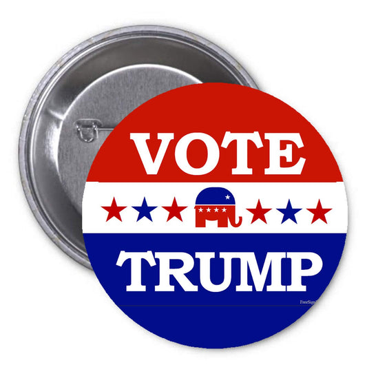 TRUMP Stars Vote Campaing 2.25" Badge Brooch Pin Pinback for Jackets, Backpacks, etc.