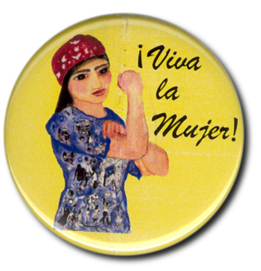 10-Pack Viva La Mujer Button