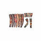 Set of 6 tattoo-print cooling arm sleeves, long multicolor designs
