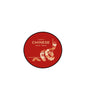 Round red Chinese New Year pinback brooch with Happy Chinese New Year text and festive icons