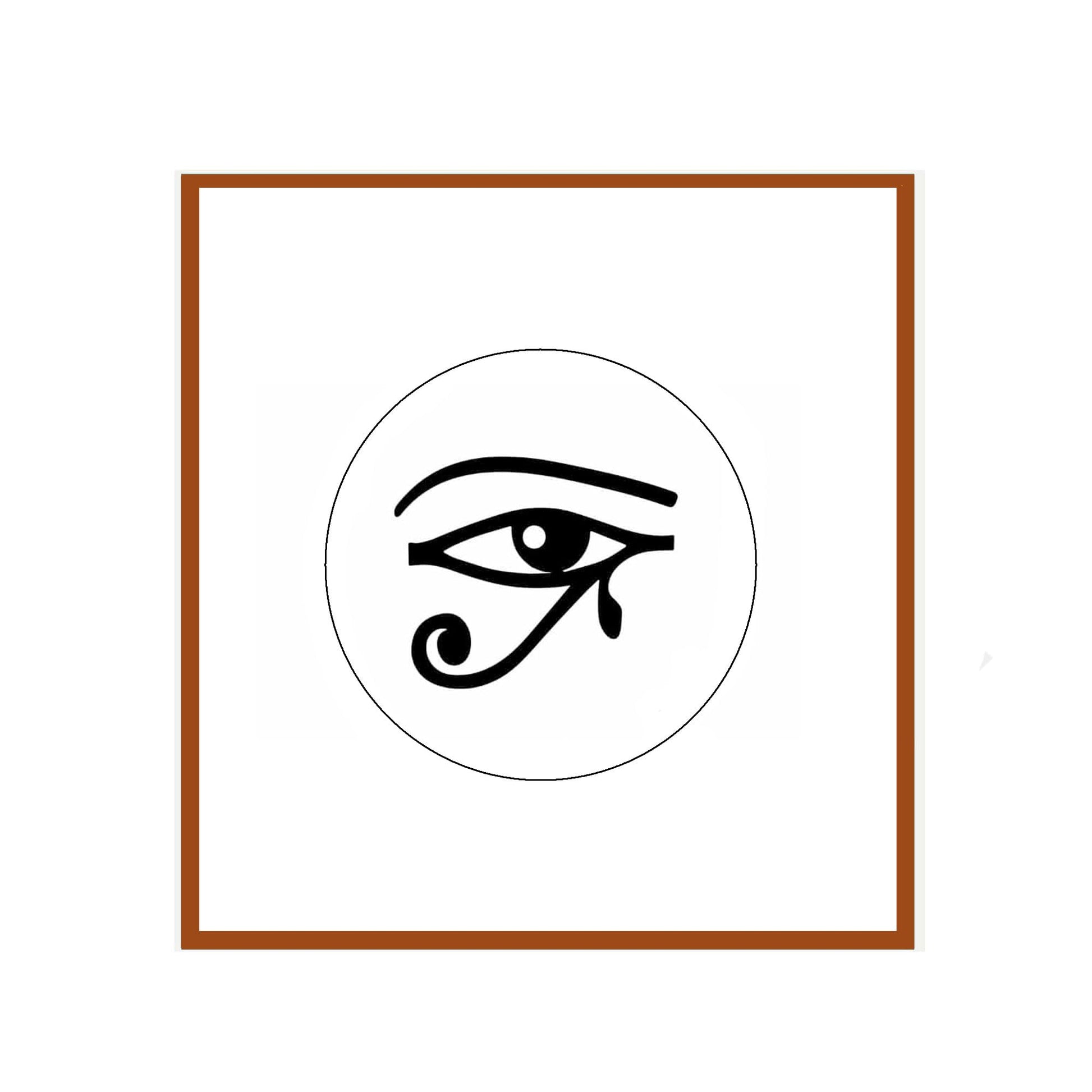 Eye of Ra Symbol Badge Reels Cute Felt Retractable Badge Reels 1.45-inch