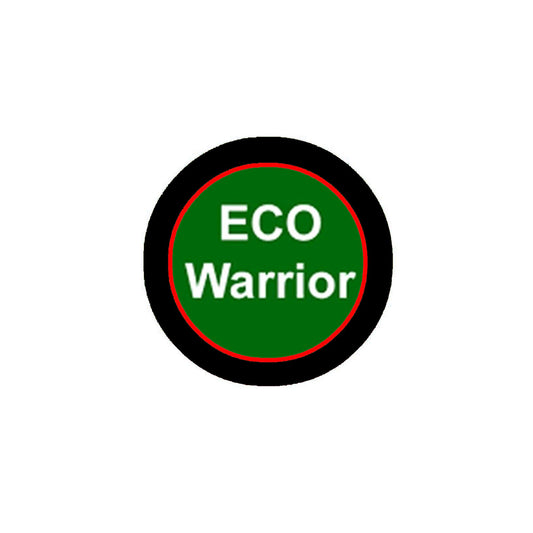 Eco Warrior 1.25" Pinback Button Pin - environmental earth