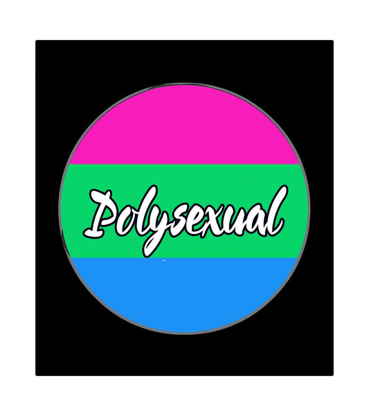 PolySexual Flag Pride 3 inch Round Diameter Default Title